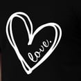 thumbnail image 5 of EQWLJWE Mens Short Sleeve Basic Tops Valentine's Day Casual Short-sleeved Solid Color Love Printed T-shirt, 5 of 5