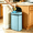 Blue, variant on XF XINFENG 13 Gallon 49 Litre Dustbin Kitchen Trash Can with Lid Automatic Sensor Touch Bin,Garbage Can, Waste Bin, For Bathroom/Double Bed/Bedroom/Home/Office, Black