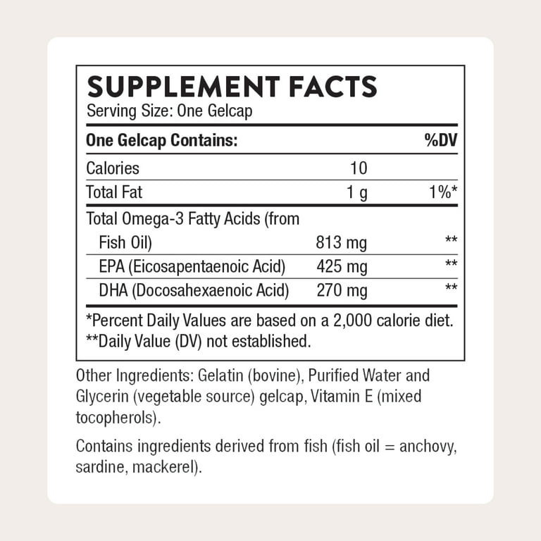 Thorne Super EPA, Omega-3 Fatty Acids, EPA 425mg, DHA 270mg, Brain