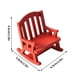 thumbnail image 3 of Christmas Mini European Wooden Vintage Rocking Chair Small Cloth Doll Miniature Furniture Chair Props Pendant Model, 3 of 6