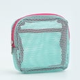 thumbnail image 3 of Bolsa de cosméticos con cordón de malla multicolor color caramelo de gran capacidad, 3 of 8