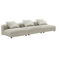 thumbnail image 4 of Modway Solace 3-Piece Modular Upholstered Fabric Sofa in Linen, 4 of 8