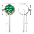 thumbnail image 2 of Kurmntregon Native Plant Garden Yard Sign With Stake Pollinator Friendly Garden Wildflowers Neighborhood Lawn Rustproof Farm Party Porch Street Business Outdoor Aluminium Decorations Round 9.2", 2 of 7