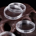 thumbnail image 4 of 400Pcs 21mm Round Clear Plastic Coin Holder Capsules Box Clear Round Display Cases Coin Holders, 4 of 6