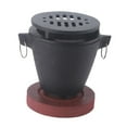 thumbnail image 2 of GUOOL Cast Iron Hibachi Grill Heating Grill Cooker with Wooden Base Portable Versatile, 2 of 9