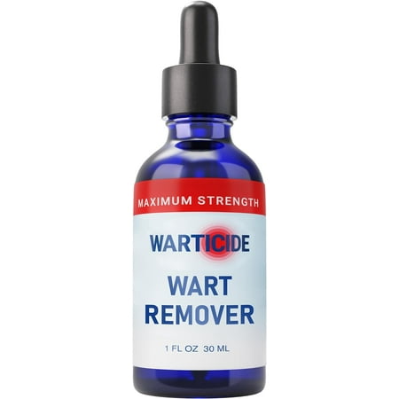 Warticide Wart Remover - Max Strength Plantar and Genital Warts Treatment, 1 fl oz