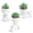 White Green, variant on Set of 2 Succulents Plants Artificial Mini Fake Succulents Plants for Office Desk Accessories for Women Pink Home Vanity Decor