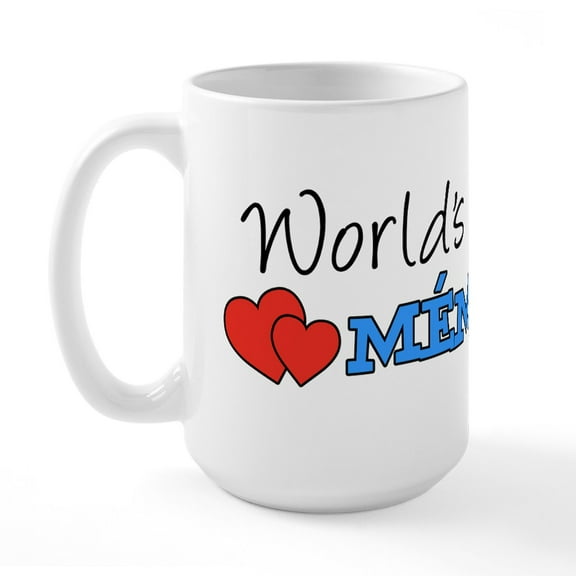 CafePress - World's Greatest Memere Large Mug - 15 oz Ceramic Large White Novelty Mug
