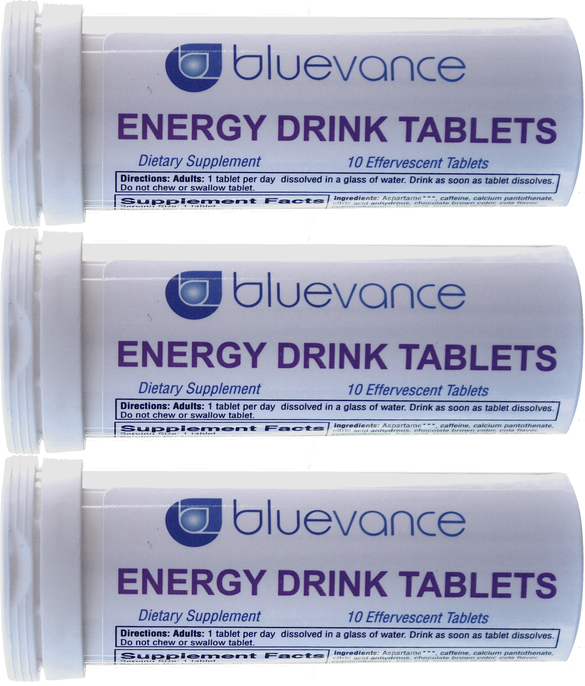 Energy Boost Effervescent Drink Tablets Sugar & Gluten Free 10 Tablets