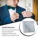 thumbnail image 4 of Sonducket Pañuelo masculino Ropa a juego Poliéster hecho a mano Toalla de mano pequeña Suministros Accesorios Bolsillo Cuadrado Celebración Accesorios de disfraces Gris claro, 4 of 6