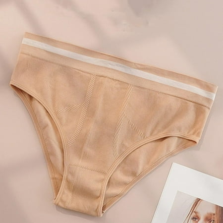 Clearance Clothes Under $5.00 TMOYZQ Plus Size Seamless Underwear for Women Comfort High Waist Stretch Bikini Panties Soft Tummy Control Ladies Briefs