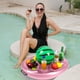 thumbnail image 5 of PVC Inflatable Pool Drink Holder Tray | Floating Serving Platter for Drinks & Snacks | 8 Cup Holder Slots | Leak-Proof Durable PVC | Handles for Easy Carrying | 27.5x20.4x3.9in | 1 Pack, 5 of 6