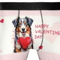 thumbnail image 4 of Happy Valentine's Day Australian Shepherd Brings Love Heart All Over Print Boxer Briefs Underwear for Men Dad Aussie Dog Lover Gifts - 02028, 4 of 6