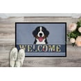 thumbnail image 2 of Caroline's Treasures BB1423MAT Bernese Mountain Dog Welcome Door Mat, Indoor Rug or Outdoor Welcome Mat 18x27 Doormat ,, 2 of 4
