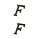 thumbnail image 1 of Injueey Placa de número de casa de Metal, decoración de puerta duradera y resistente al óxido, decoración de puerta impecable B17--F B17--F 2Conjunto, 1 of 6