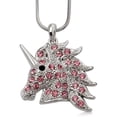 thumbnail image 3 of SheridanStar Granddaughter Unicorn Pendant Necklace Gift for Teens, Tweens Jewelry for Christmas, Birthday Present Stocking Stuffers from Grandparents, Grandma, Grandpa (Pink), 3 of 5