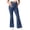 Blue, variant on Women's Maternity Flare Yoga Pants V Crossover Waistband Bell Bottom Butt Lift Leggings Stretchy Comfortable Prenatal Activewear Fashion Trousers S