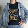 thumbnail image 2 of Stepping into my 70th birthday with God's grace Mercy Tshirt, 2 of 2