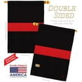 thumbnail image 2 of Breeze Decor 08241 Military Red Stripe 2-Sided Vertical Impression House Flag - 28 x 40 in., 2 of 3