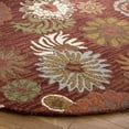 thumbnail image 5 of SAFAVIEH Blossom Mackenzie Floral Flowers Wool Area Rug, Ivory/Multi, 4' x 6', 5 of 6