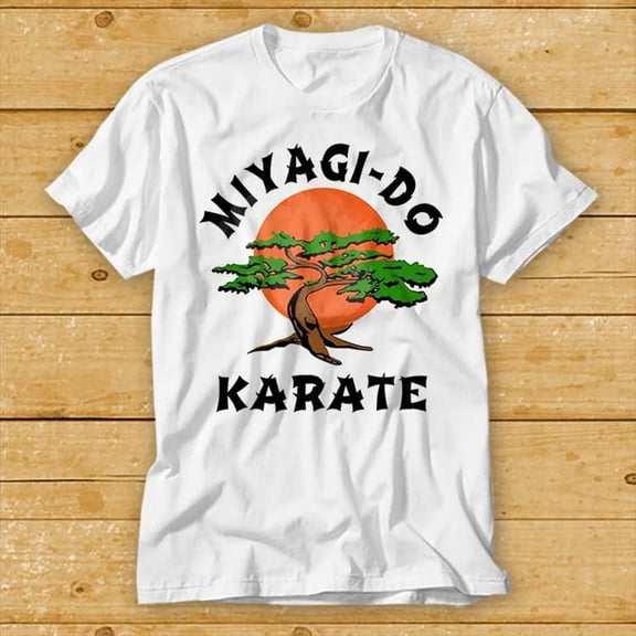 NODB Karate T-Shirt Miyagi - Do Movie Daniel Cobra Kai Tv 80 Retro Gift Tee WHITE Unisex S-5XL Hot Trending Shirt, Vintage Birthday Gift