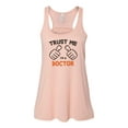 thumbnail image 1 of "Doctor Tank Top, Trust Me I'm A Doctor, Doctor Racerback, Soft Bella Canvas, Sublimation, Doctor Racerback, Gift For Doctor, Woman Doctor, Peach, MEDIUM", 1 of 1