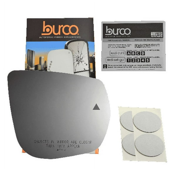 Burco 5846B Passenger Side Replacement Blind Spot Mirror Glass without Backing Plate Compatible with 2022-2022 Jeep Grand Cherokee