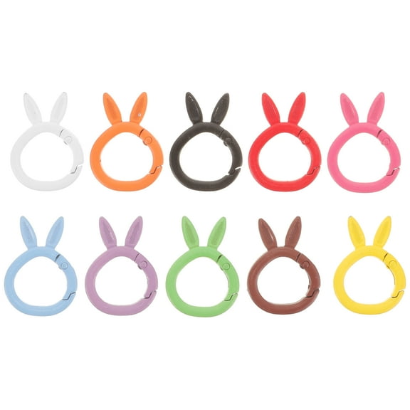 unbranded 10pcs Keychain Making Supplies Keychains Diy Key Chains Rings Hooks Key Chain Rings for Crafts