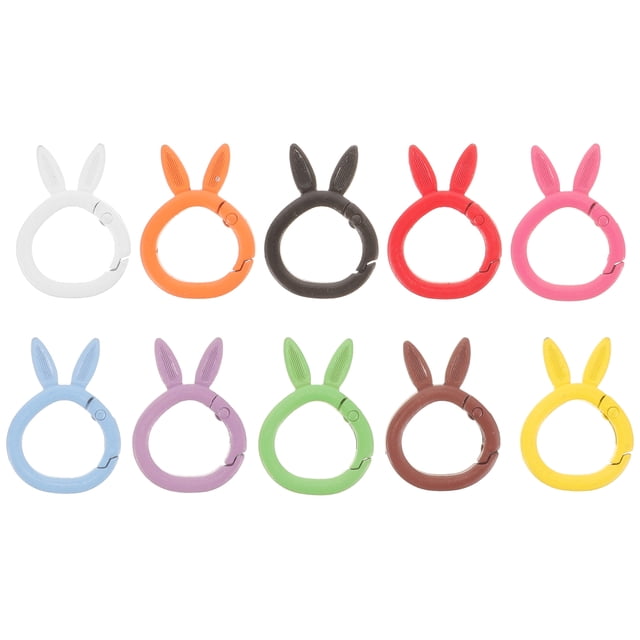 10pcs Keychain Rings Key Rings Metal Key Chain Clips Diy Key Chains Supplies for Crafts