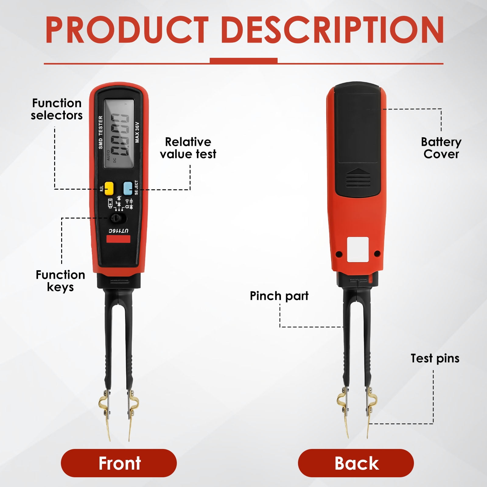 AEVXKHI Draw Fuse Tester, Fuse Monitor Battery Powered Circuit Tester, Reusable Automotive Car Power Circuit Testing Tool for Car Boat Caravan
