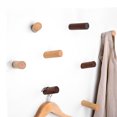 thumbnail image 1 of Gancho de madera maciza para colgar en la pared, gancho creativo de madera maciza, gancho para puerta de dormitorio de una sola entrada, 1 of 4