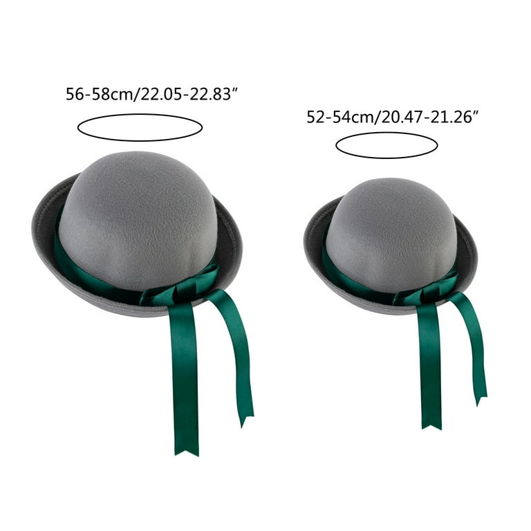 YUUZONE Trendy Bowler Hat Ribbon Bow Derby Cap Parent-Child YUUZONE Trendy Bowler Hat Ribbon Bow Derby Cap Parent-Child