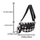 thumbnail image 4 of Bolso cruzado de pecho para mujer, Bolso con cinturón de pecho con entramado de diamantes para riñonera elegante, 4 of 8