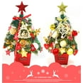 thumbnail image 5 of Simperf 20" Tabletop Christmas Tree, with LED String Lights, Artificial Mini Christmas Tree with DIY Ornaments, for Christmas New Year, Holiday Home Decorations, Christmas Tabletop Decor, 5 of 10