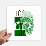 Pakistan Flag Fingerprint Gene Sticker Tags Wall Picture Laptop Decal Self adhesive