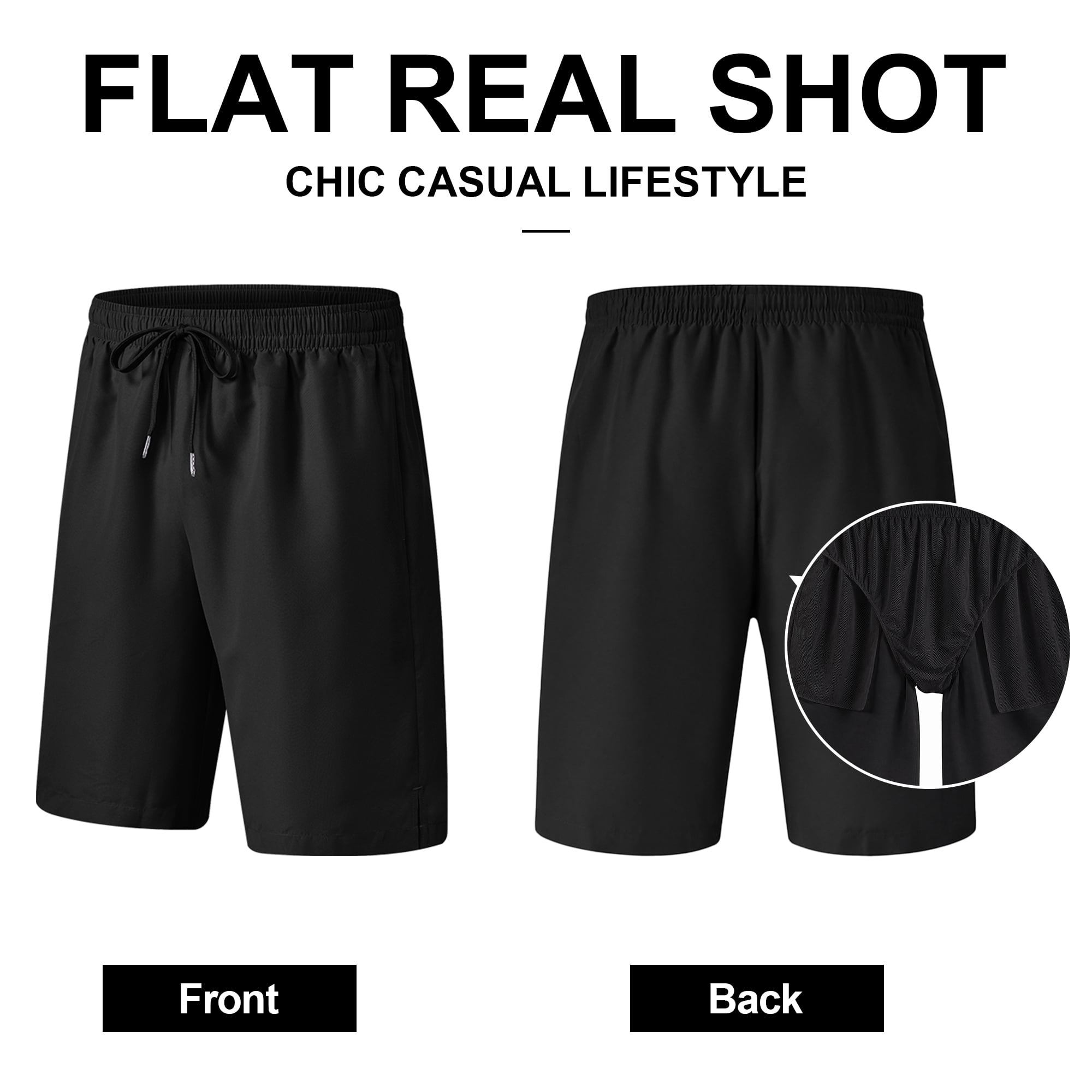 3 Pack Men's Swim Trunks Shorts with Mesh Lining Quick Dry Breathable Pockets for Summer Beach