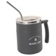 thumbnail image 5 of Coffee Cup Large Capacity Leakproof Stainless Steel Couple Water Cup with Lid and Straw for Office Travel Home Gray, 5 of 5