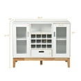 thumbnail image 3 of Costway Wood Wine Storage Cabinet w/ Wine Rack & Drawer, 3 of 10
