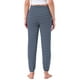 thumbnail image 3 of Pantalones de pijama de algodón para mujer INSPIRE CHIC con cordón, cintura elástica, rayas, pantalones de lounge y yoga con bolsillos, color azul marino, 3 of 5