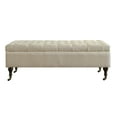 thumbnail image 5 of Elle Decor Collette Tufted Storage Bench Cream, 5 of 5