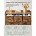 thumbnail image 4 of SONGMICS Cómoda de 5 cajones con marco de acero y diseño organizador, 4 of 5