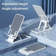 thumbnail image 3 of Phone Holder Folding Height Adjustable Metal Durable Desktop Tablet Mobile Phone Stand for Home, 3 of 10