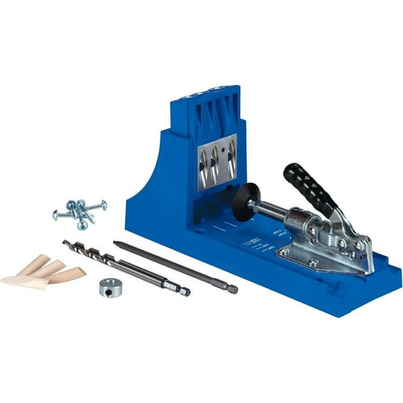 Kreg K4 Pocket Hole Jig - Adjustable, Versatile Jig for Strong Joints - Create Rock-Solid Joints - Adjustable Drill Guides - For Materials 1/2"-1 1/2" Thick - Holiday Home Improvement Gifts for Him