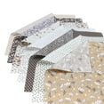 thumbnail image 4 of 7pcs/set Cotton Cloth Patchwork Sewing Cloth Handicrafts for Home Decoration 25x25cm, 4 of 5