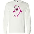 thumbnail image 3 of Inktastic Cute Shark, Little Shark, Pink Shark Long Sleeve T-Shirt, 3 of 5
