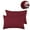 Burgundy, variant on PiccoCasa 2 Packs Microfiber Pillowcases Zipper Closure, King Black