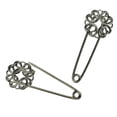 thumbnail image 3 of 10PCS pines de hiyab Zulema Broche de Seguridad negro, 3 of 7