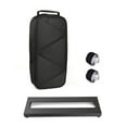 thumbnail image 1 of Small Size Guitar Effect Pedal Board Aluminum Alloy Pedalboard 15×4.9 Inch with Carrying Bag, 1 of 7