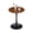 Brown+Black, variant on Small Round Dining Table, Mid Century Tulip Table for Kitchen Office Living Room,Black
