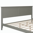 thumbnail image 4 of Thickened and Reinforced Bed Frame, King Platform Bed Easy Assembly No Box Spring Needed Bed Support Up to 600lbs, Modern Solid Wood Bed with Legs Gray, 4 of 7